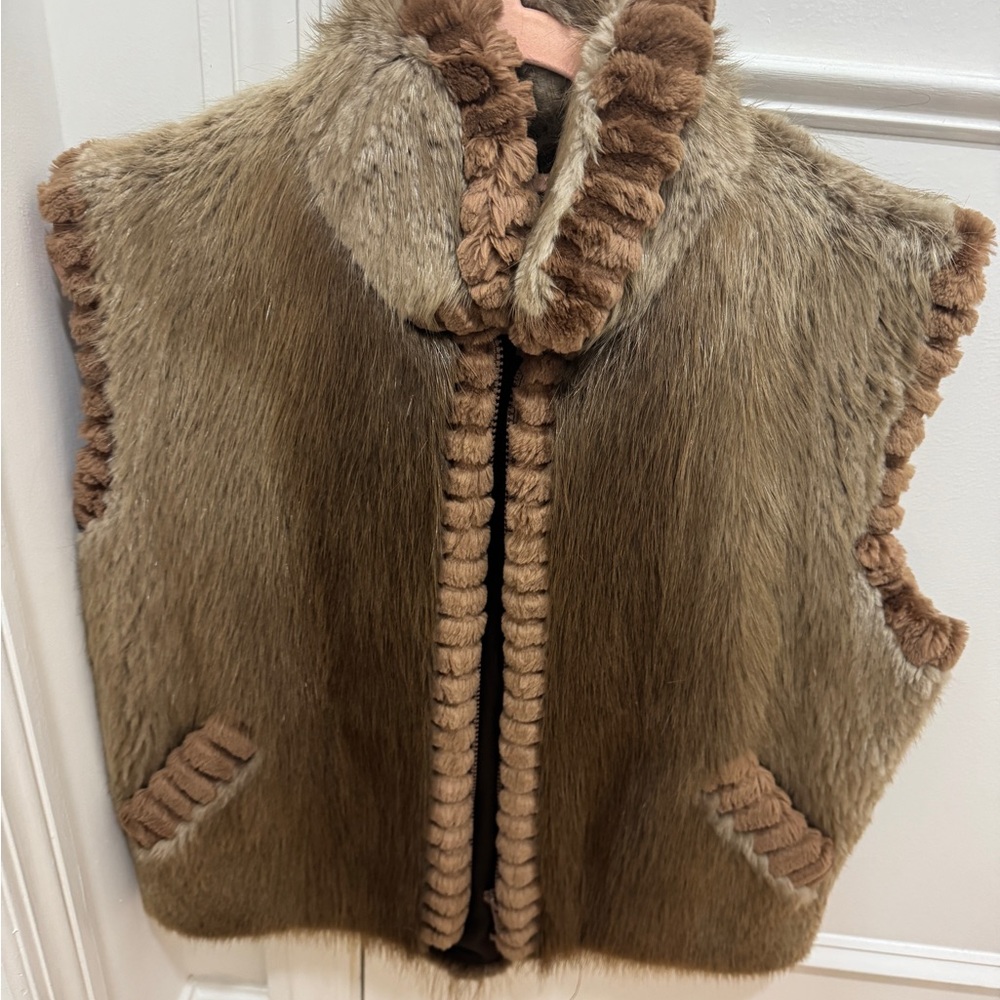 Real Beaver Fur Vest